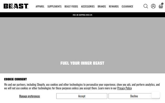 Beast storefront