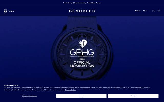 Beaubleu storefront