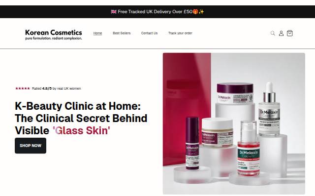 Korean Cosmetics storefront