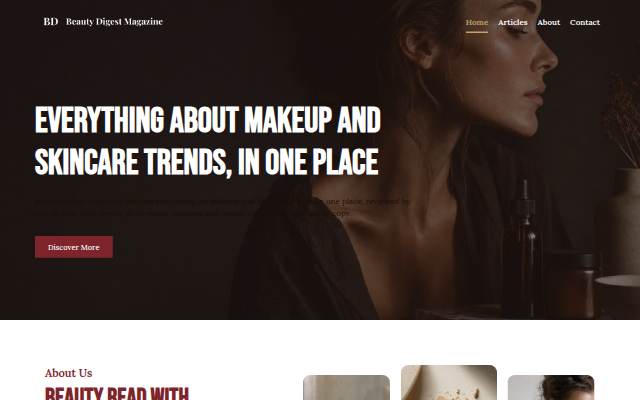 Beauty Digest Magazine storefront