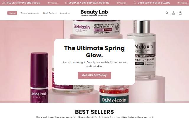 UK Beauty Lab storefront