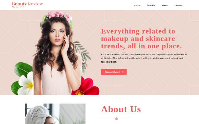Beauty Review Magazine storefront
