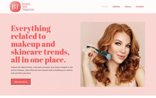 Beauty Test Magazine storefront