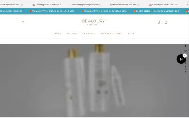 Beauxury Milano storefront