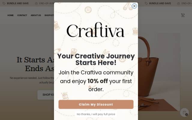 Craftiva storefront