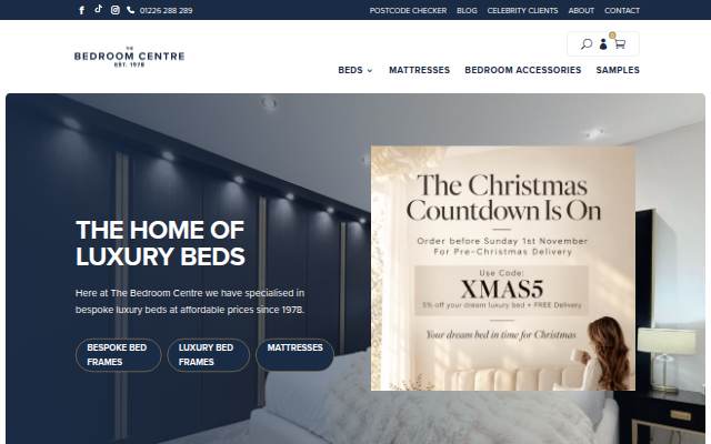 Startseite von The Bedroom Centre