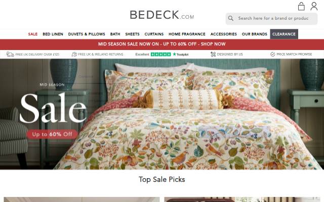 Luxury Bedding Sets storefront