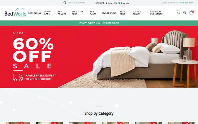 Bedworld storefront