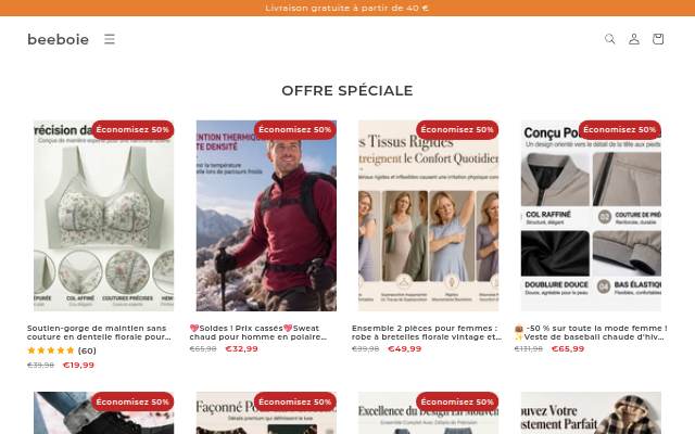Startseite von beeboie