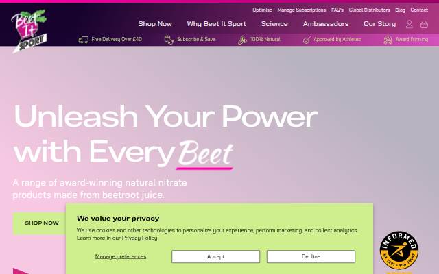 Beet It Sport storefront