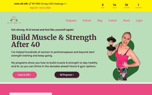Be Fit After 40 storefront