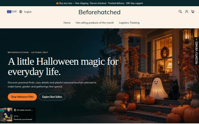 Beforehatched storefront