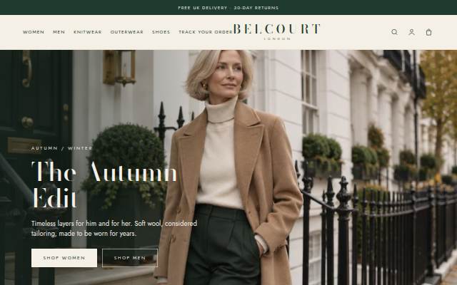Startseite von Belcourt London