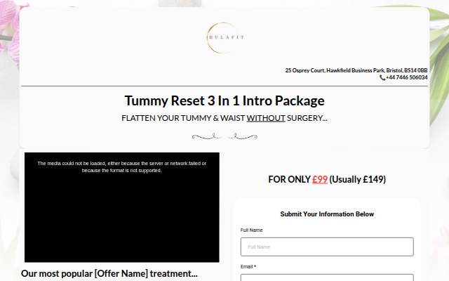Tummy Reset 3 In 1 Intro Package Promo storefront
