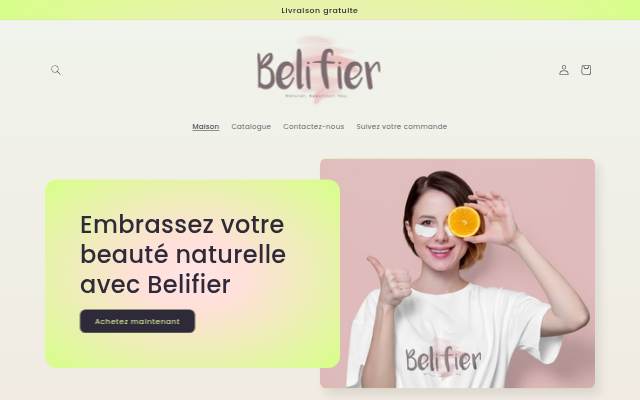 Belifier storefront