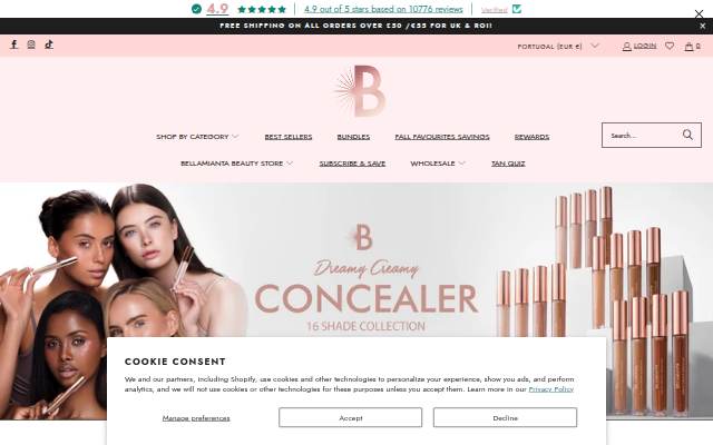 Bellamianta storefront