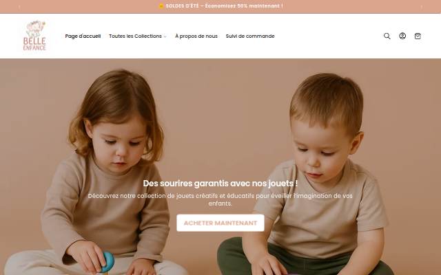 Belle Enfance storefront