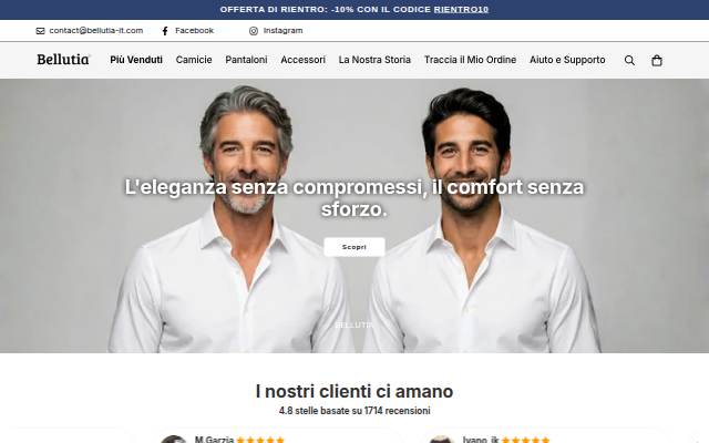 Bellutia Italia storefront