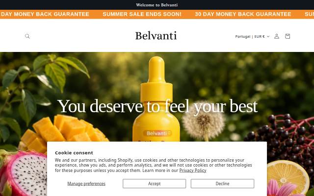 Belvanti storefront