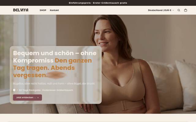 BELVIYA storefront