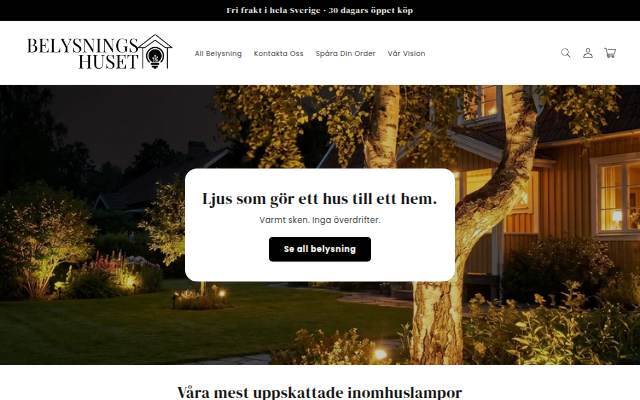 Montra da Belysningshuset
