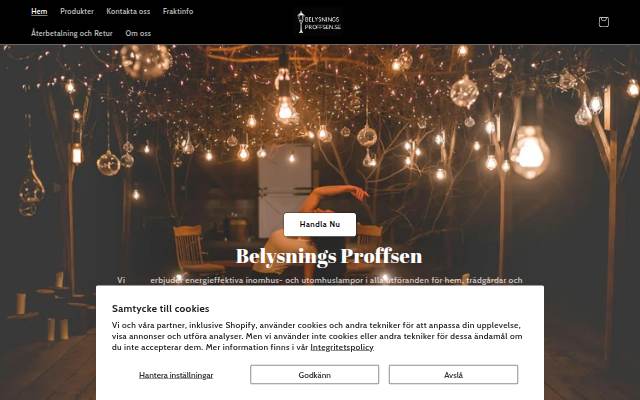 BelysningsProffsen storefront
