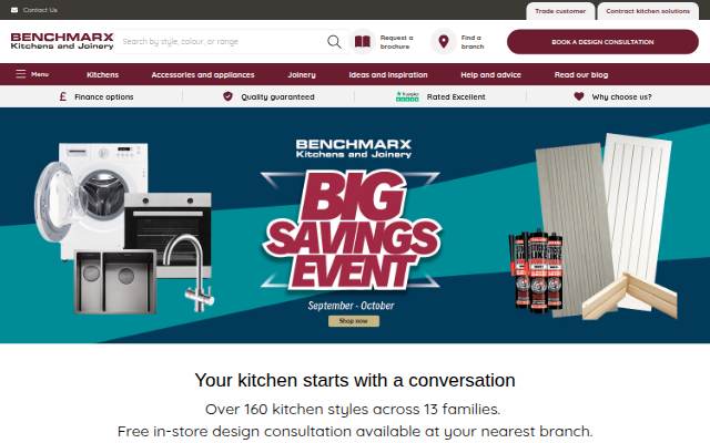 Benchmarx Kitchens &amp; Joinery storefront