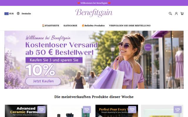 Benefitgain storefront