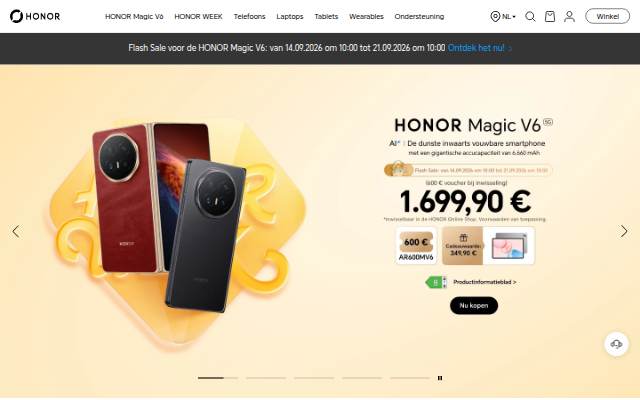 Montra da Benelux_HONOR_ESHOP