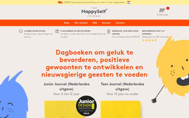 Escaparate de HappySelf Journal (BENL)