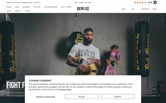 Benlee storefront
