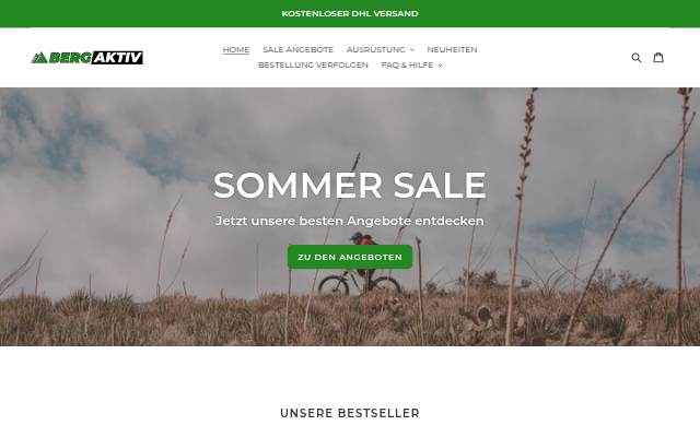 Bergaktiv storefront