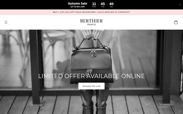 Berthier Paris storefront