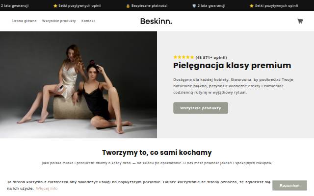 Beskinn storefront