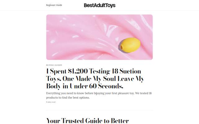 Best Adult Toys storefront