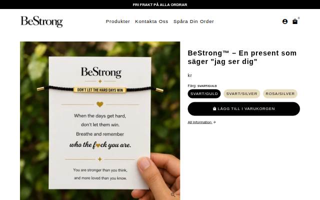BeStrong storefront