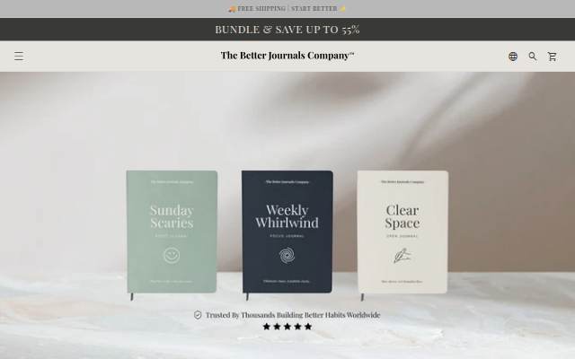 Startseite von The Better Journals Company