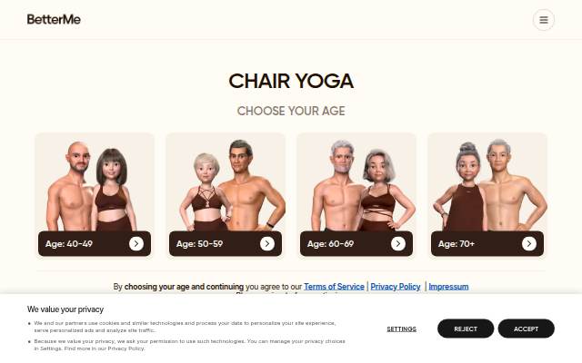 BetterMe Quiz storefront