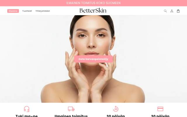 BetterSkin FI storefront