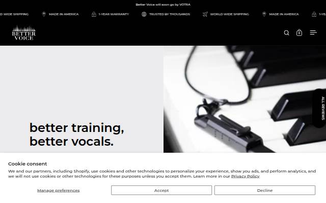Better Voice storefront