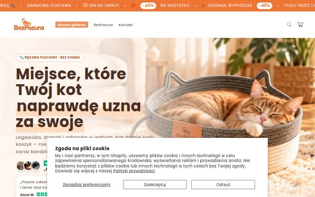 Startseite von BEZPAZURA