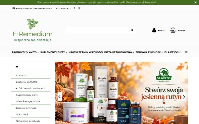 Startseite von Bezpieczne suplementy diety i witaminy
