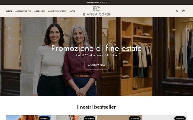 Bianca Corsi storefront