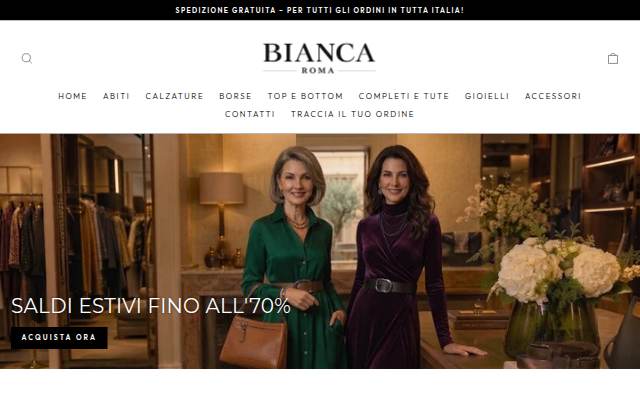 Bianca Roma storefront