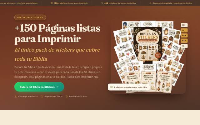 Biblia en Stickers: +150 Páginas Listas Para Imprimir storefront