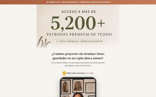Vitrine de Tejido a dos agujas: aprende puntadas y crea tus primeras piezas