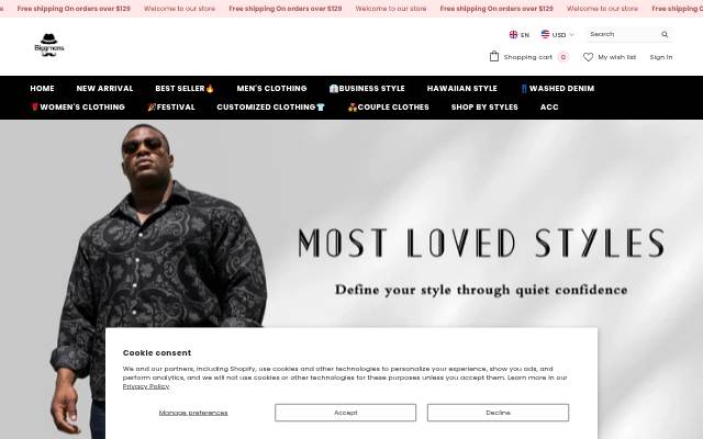 Biggmans storefront