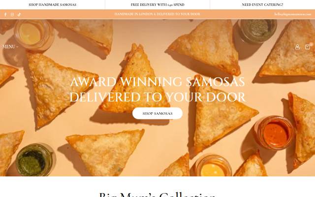 Montra da Big Mum's Samosas