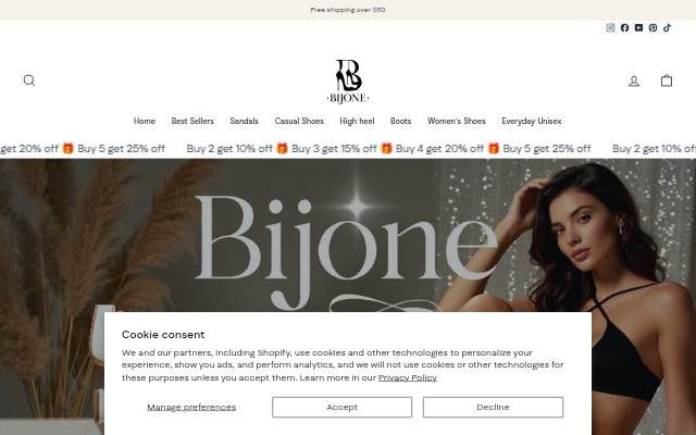 Bijone storefront
