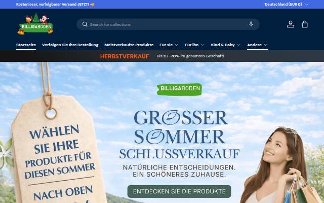 BilligaBoden storefront